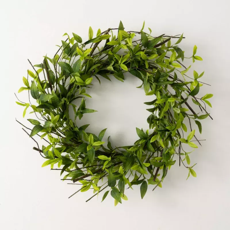 Ruscus & Twig Wreath