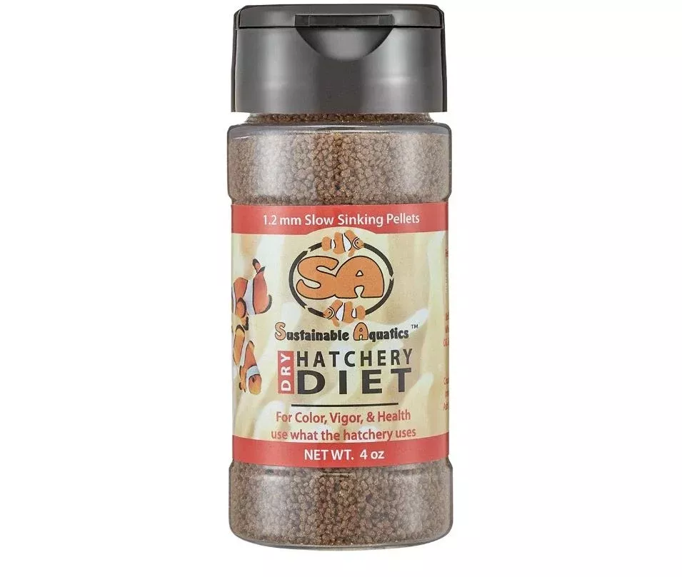 SA Dry Hatchery Diet (1.2 mm) 4oz Bottle