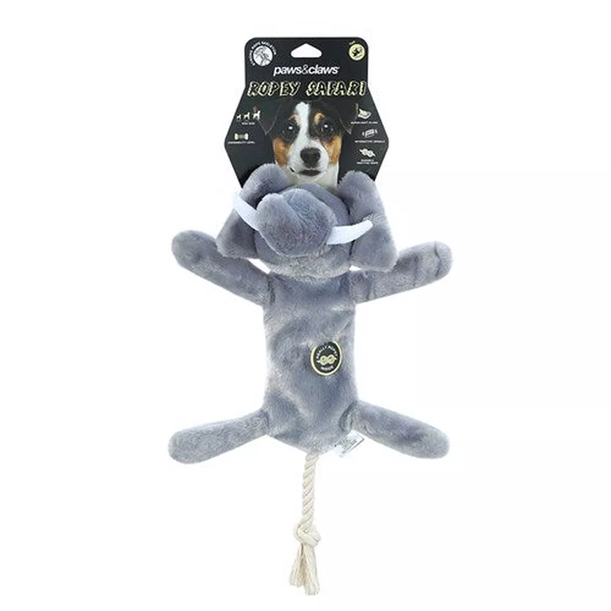 Safari Rope Skeleton Plush Elephant 38x12cm