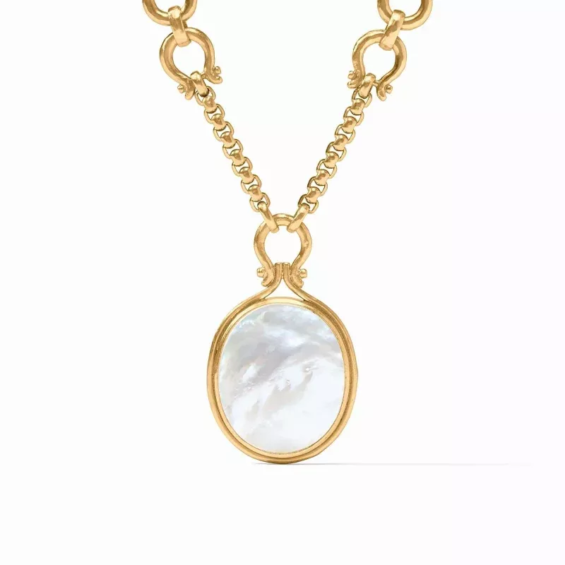 Saratoga Statement Necklace Mother of Pearl