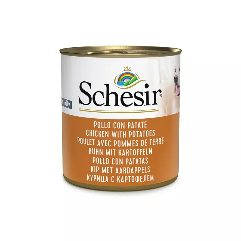 Schesir Dog Tin, 285g – Chicken & Potatoes