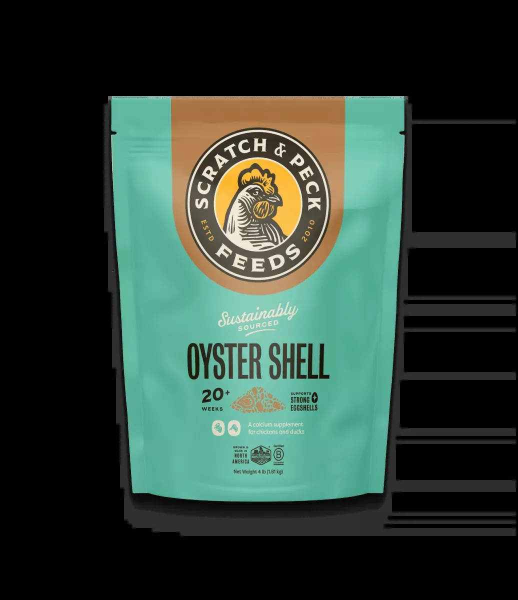 Scratch & Peck Oyster Shell Chicken & Duck Supplement – 4lb Bag