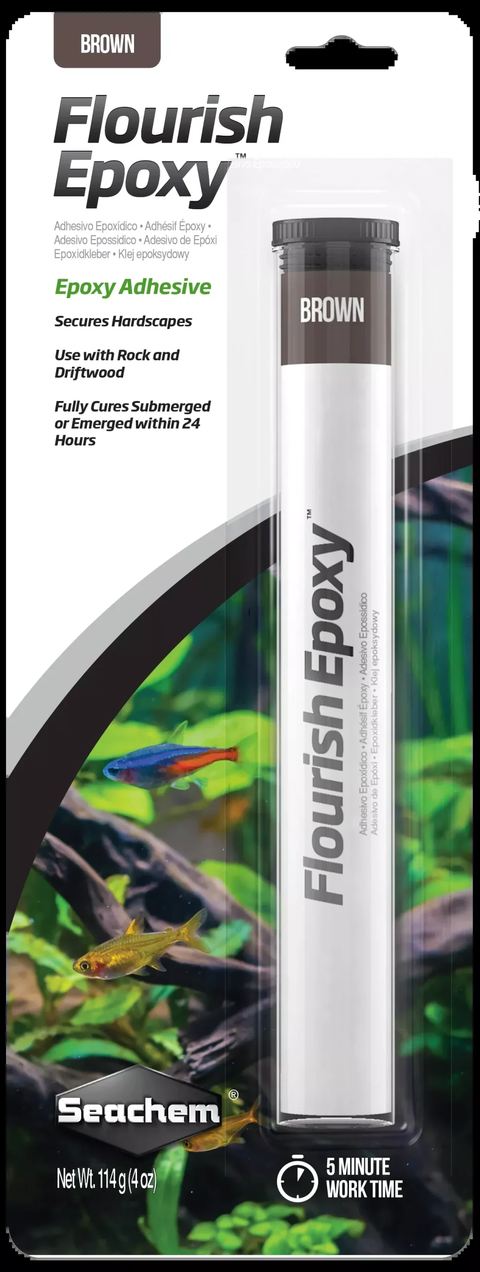 Seachem Flourish Epoxy – Brown – 114 g / 4 oz.