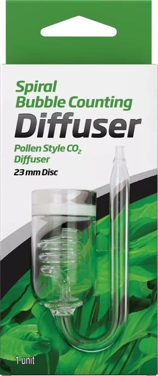 Seachem Laboratories Pollen Style CO2 Spiral Bubble Counting Diffuser 23MM