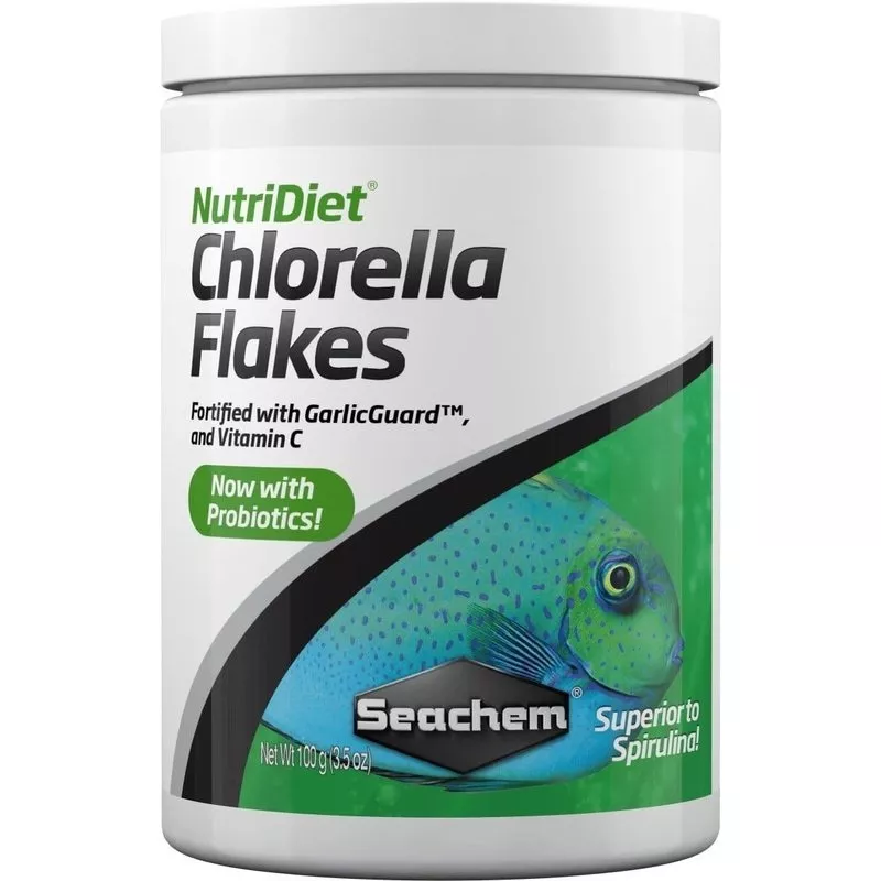 Seachem NutriDiet Chlorella Flakes with Probiotics