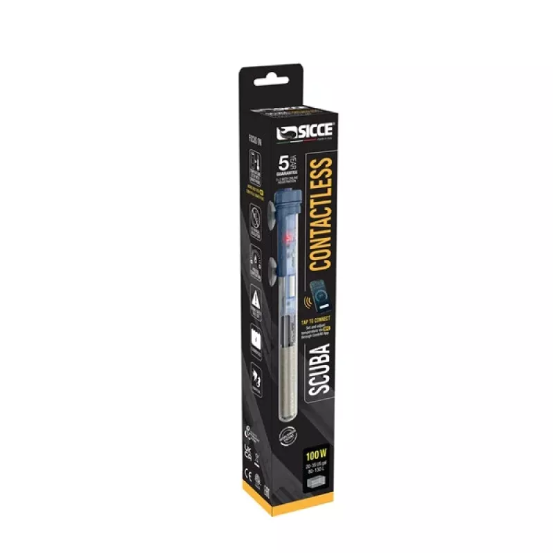 Sicce SCUBA ContactLess 100 – Submersible Heater – 100 Watt