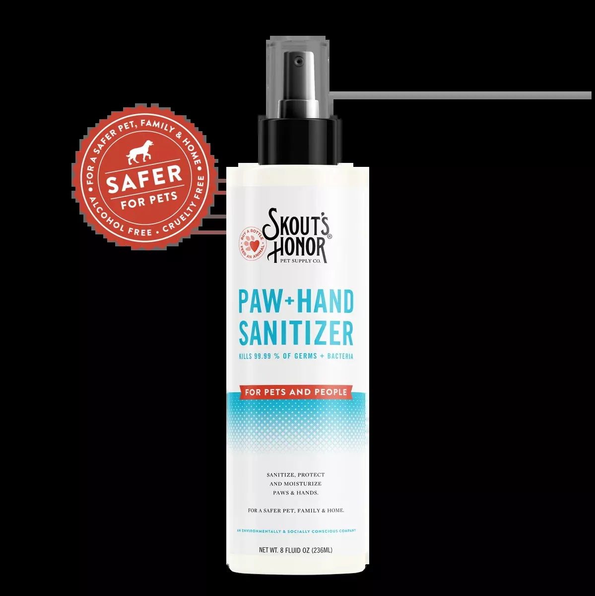 Skout's Honor Paw + Hand Sanitizer for Dogs
