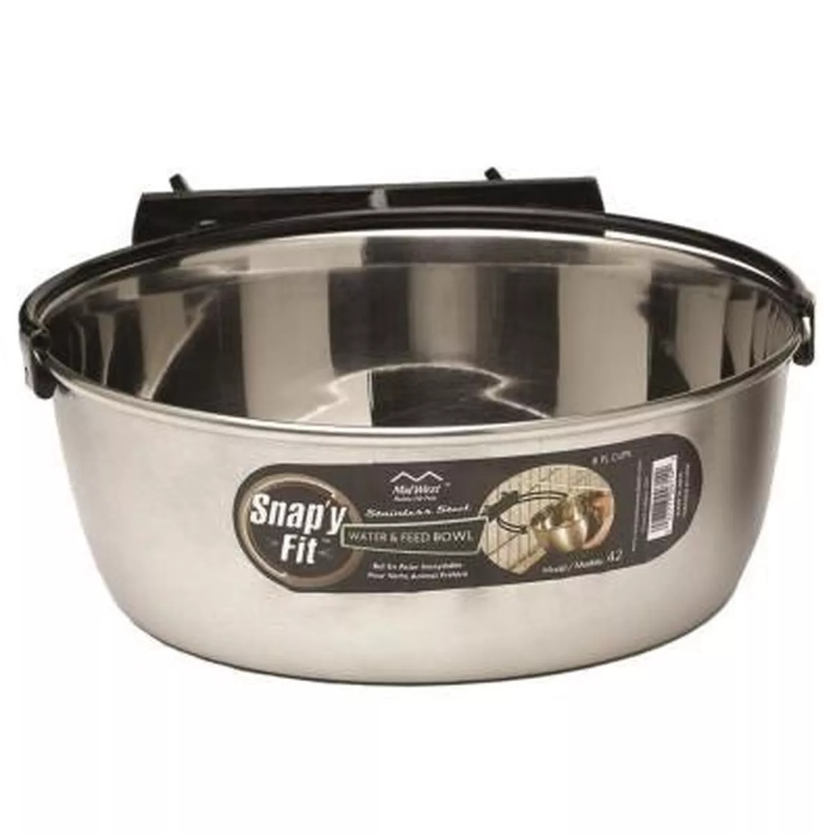 SNAPY FIT STAINLESS STEEL BOWL 2L