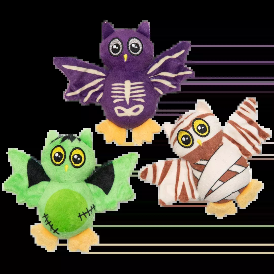 Snugarooz Halloween Baby Bats Dog Toys - 3 Pack