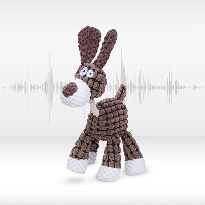 Soputry Plush Squeak Pet Toy, Interactive Stuffed Sound Toy for Small Medium Large Dogs