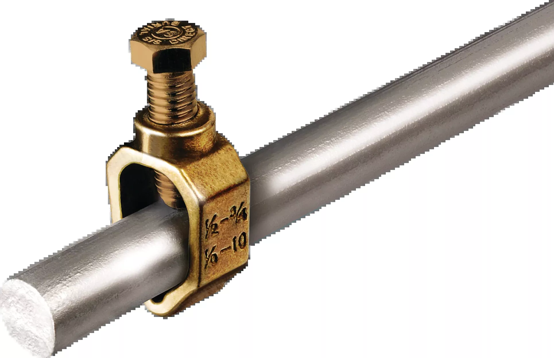 Speedrite Brass Ground Rod Clamp – Heavy-Duty, UL Approved