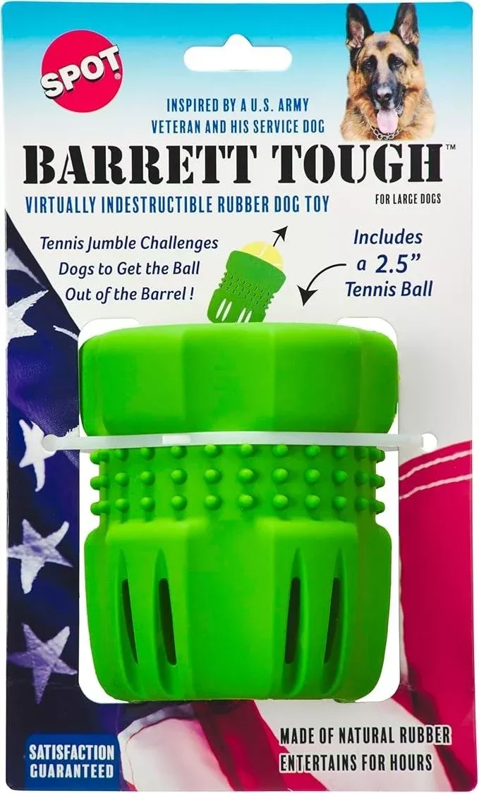 Spot Barrett Tough Tennis Jumble Dog Toy, Large