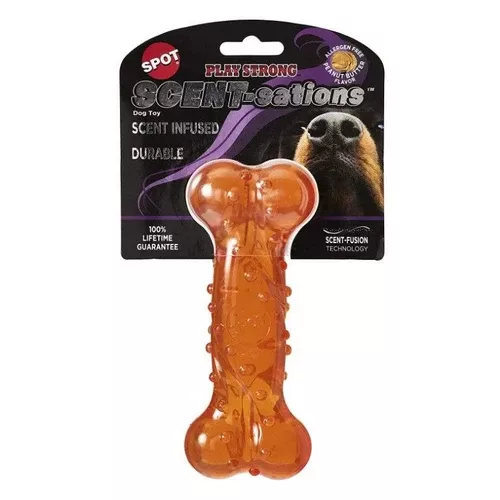 Spot Scent-Sation Peanut Butter Scented Bone 6″ – 1 count by Spot