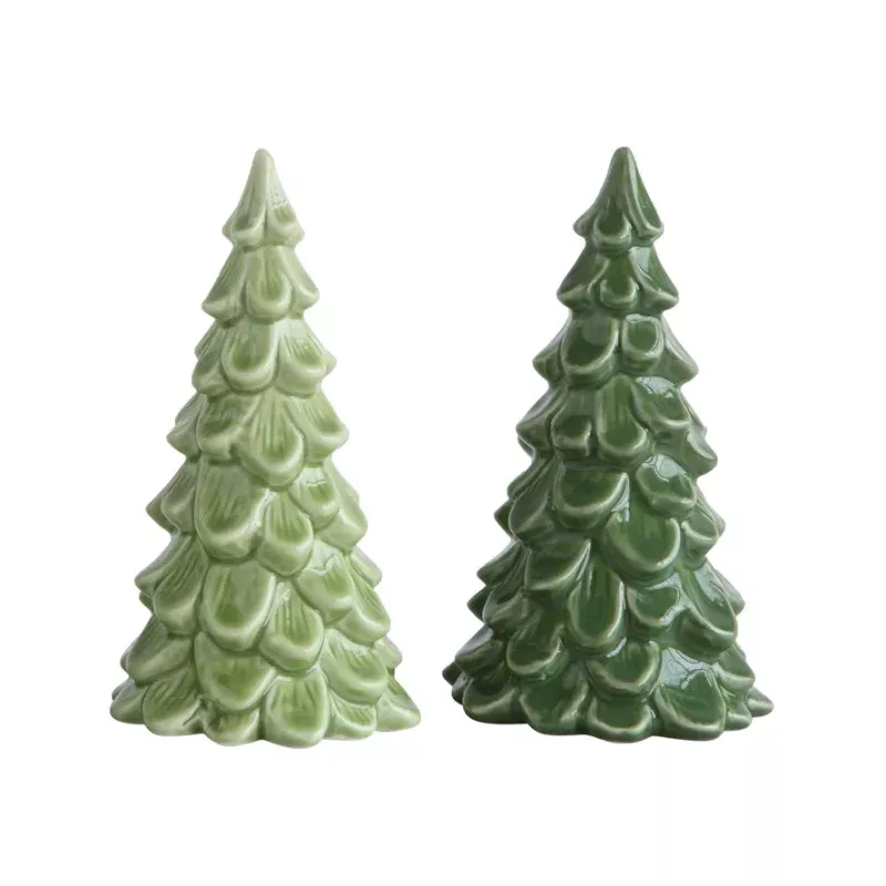 Stoneware Tree|Forest Green&Mint Green
