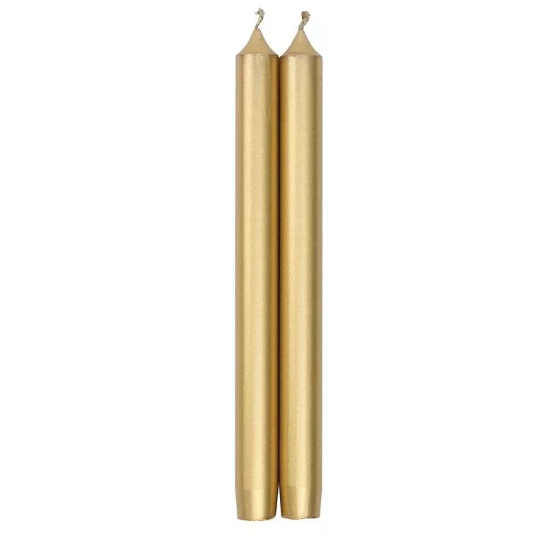 Straight Taper 12 Crown Candle Pair