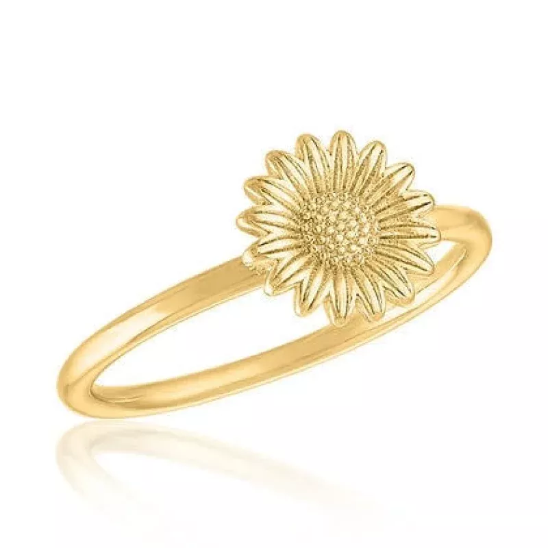 Sunflower Gold Layers Rings|6&7&8&9