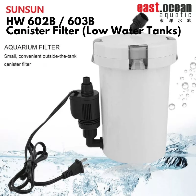SUNSUN 602B / 603B – 6W Canister Filter (Non-UV)