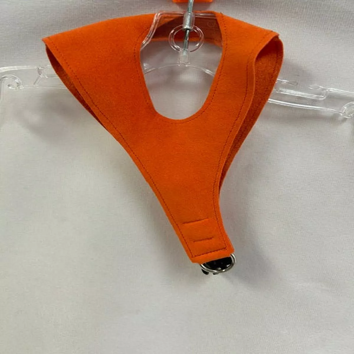 Susan Lanci Solid Plain Pure & Simple Step-In Harness in Orange