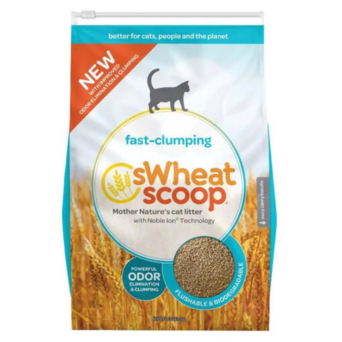 SWHEATSCOOP fast-clumpingWheatCatLitterRegular36lb