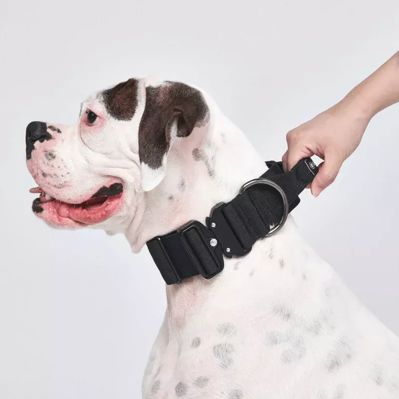 Tactical Dog Collar – Black (2″/5cm)