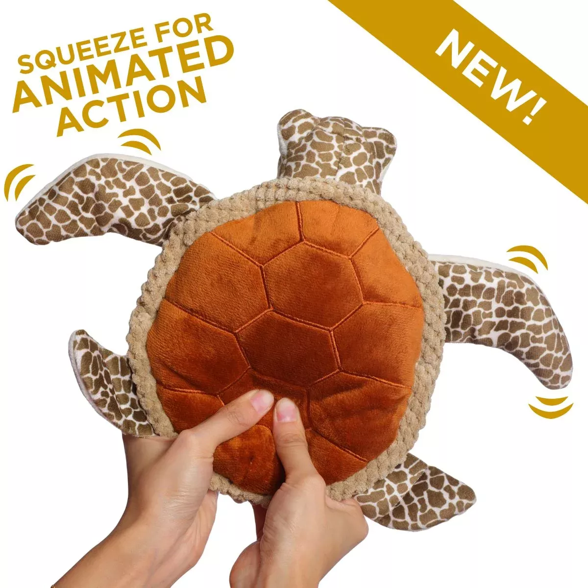 Tall Tails Animated Sea Turtle 10" Dog Toy