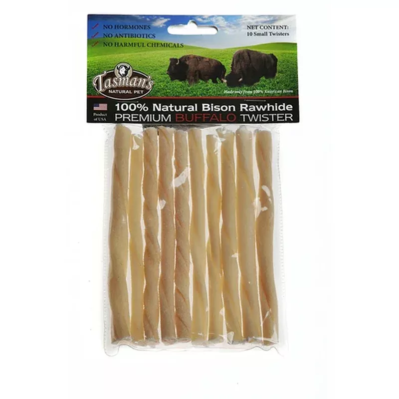Tasmans Bison 5″ Small Twisters 10 Pack