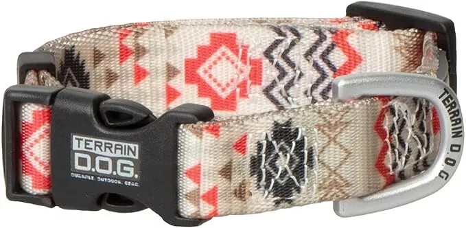 Terrain D.O.G. - Climbing-Grade Tubular Webbing - Premium Patterned Snap-N-Go Adjustable Dog Collar