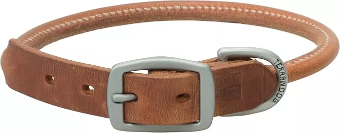 Terrain D.O.G. Harness Leather Rolled Dog Collar