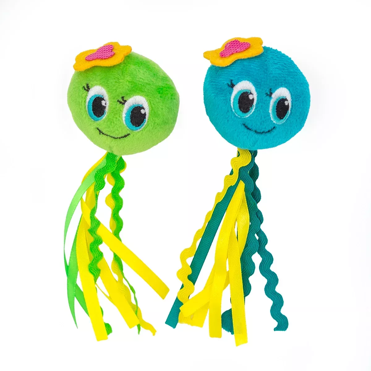 ThoozyPet Octopus w/ Ribbon Tails Cat Toy – 2 Pack