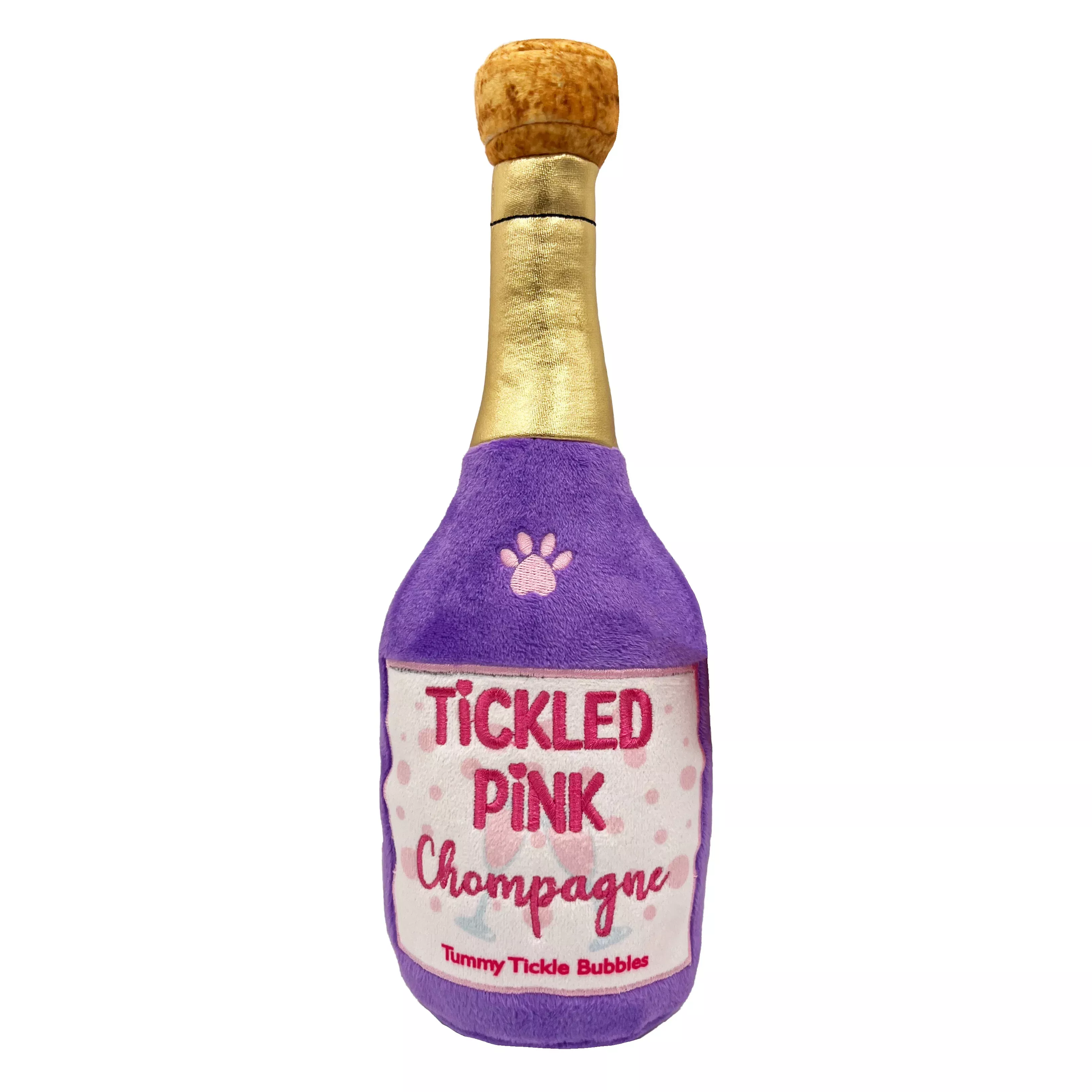 Tickled Pink Chompagne Dog Toy