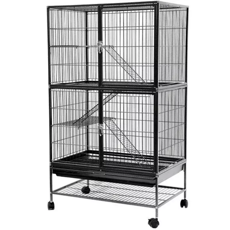 Tower Rodent Cage Antique Black 61.5x42x136cm