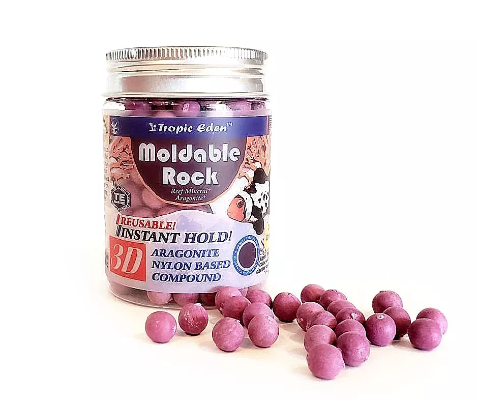 Tropic Eden 3D Moldable Rock – Dark Coralline 4oz