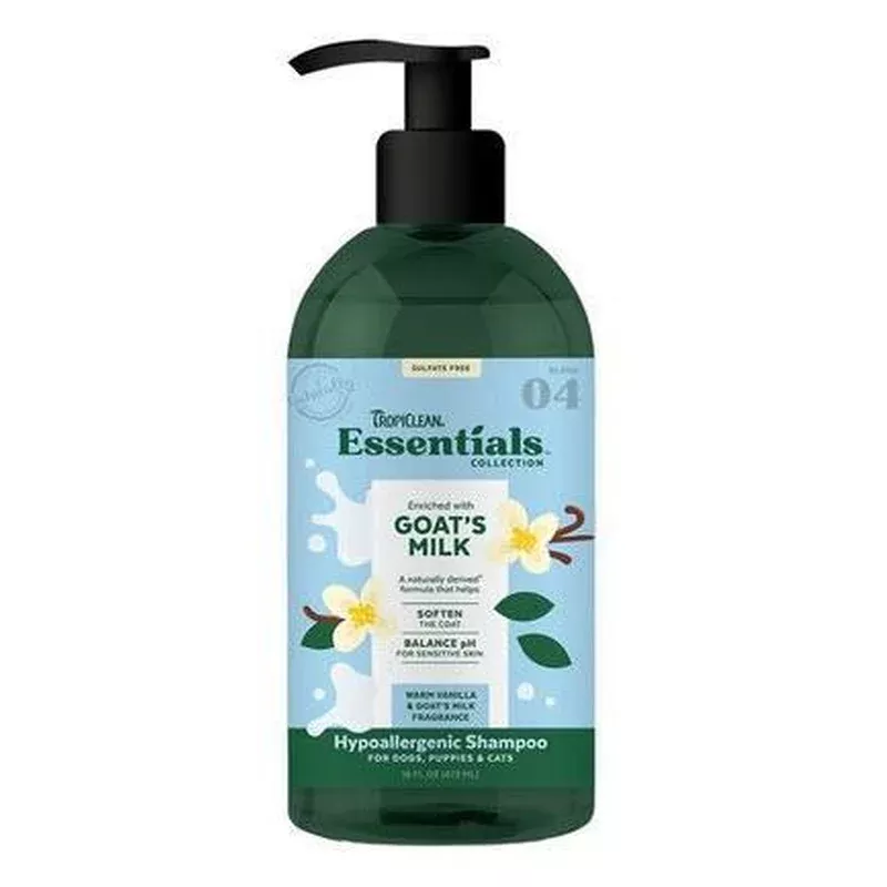 Tropiclean Essentials Shampoo Goat’s Milk 16 oz