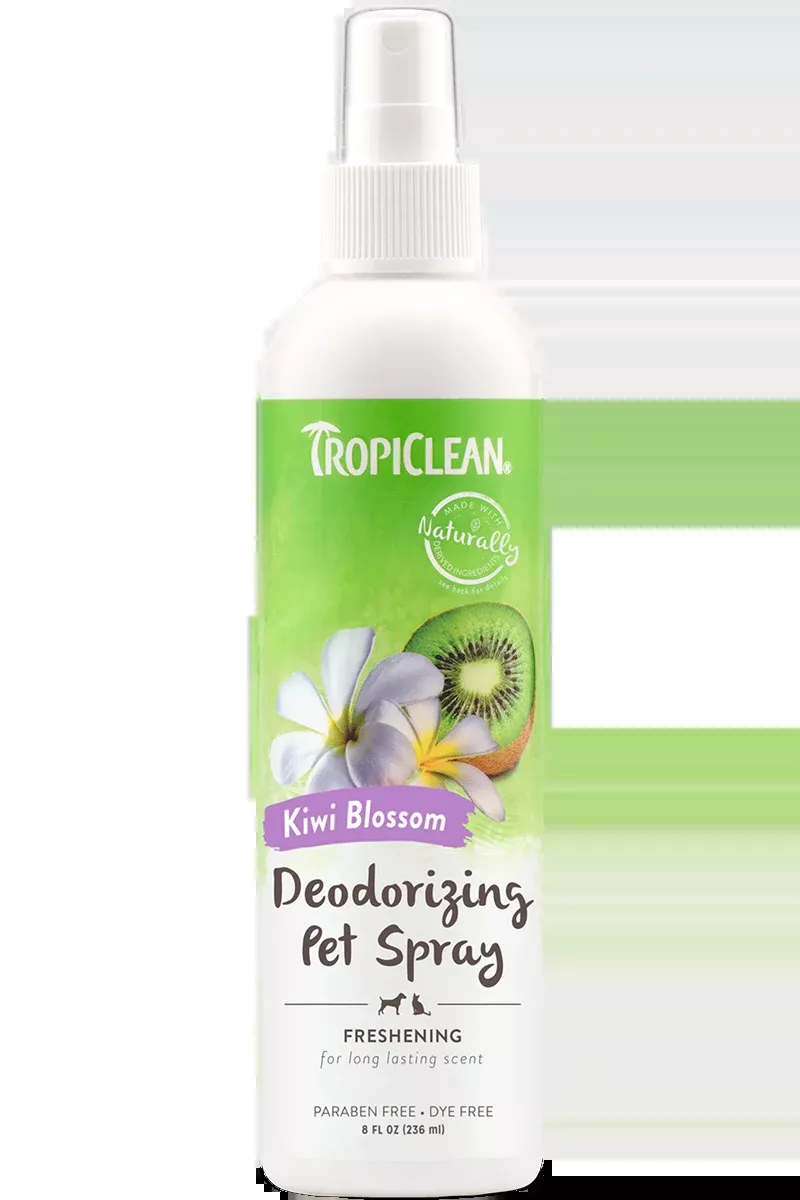 TropiClean Kiwi Blossom Deodorizing Spray for Pets