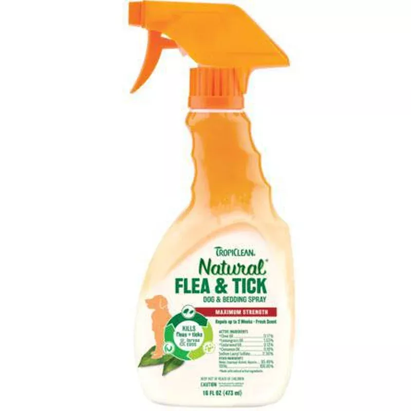 Tropiclean Natural Flea & Tick Spray 16 oz