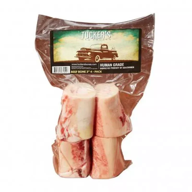 Tucker’s Frozen Beef Bone 3inch 4pk