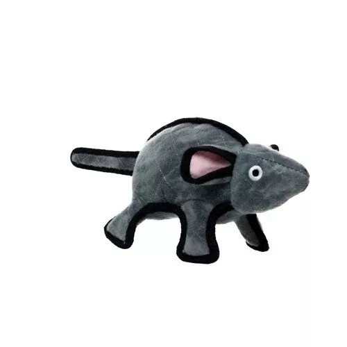 Tuffy’s Barnyard Mouse Grey Dog Toy