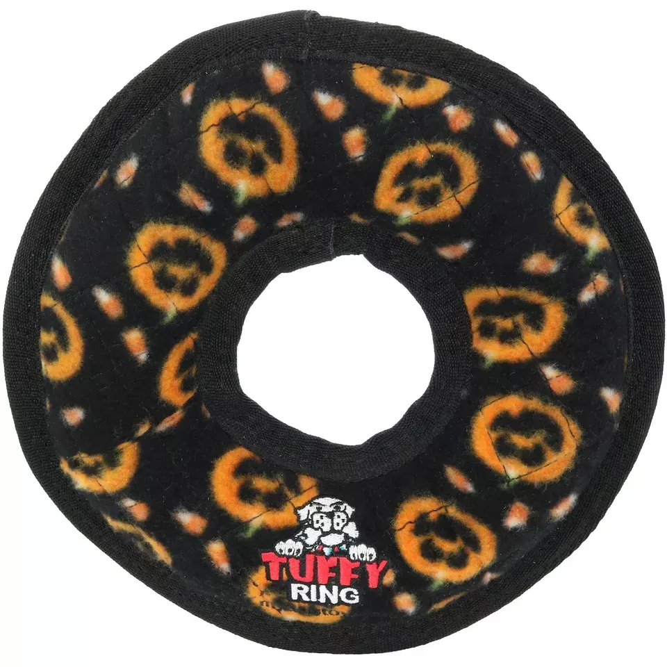 Tuffy's Gear Holiday Ring Pumpkin Dog Toy