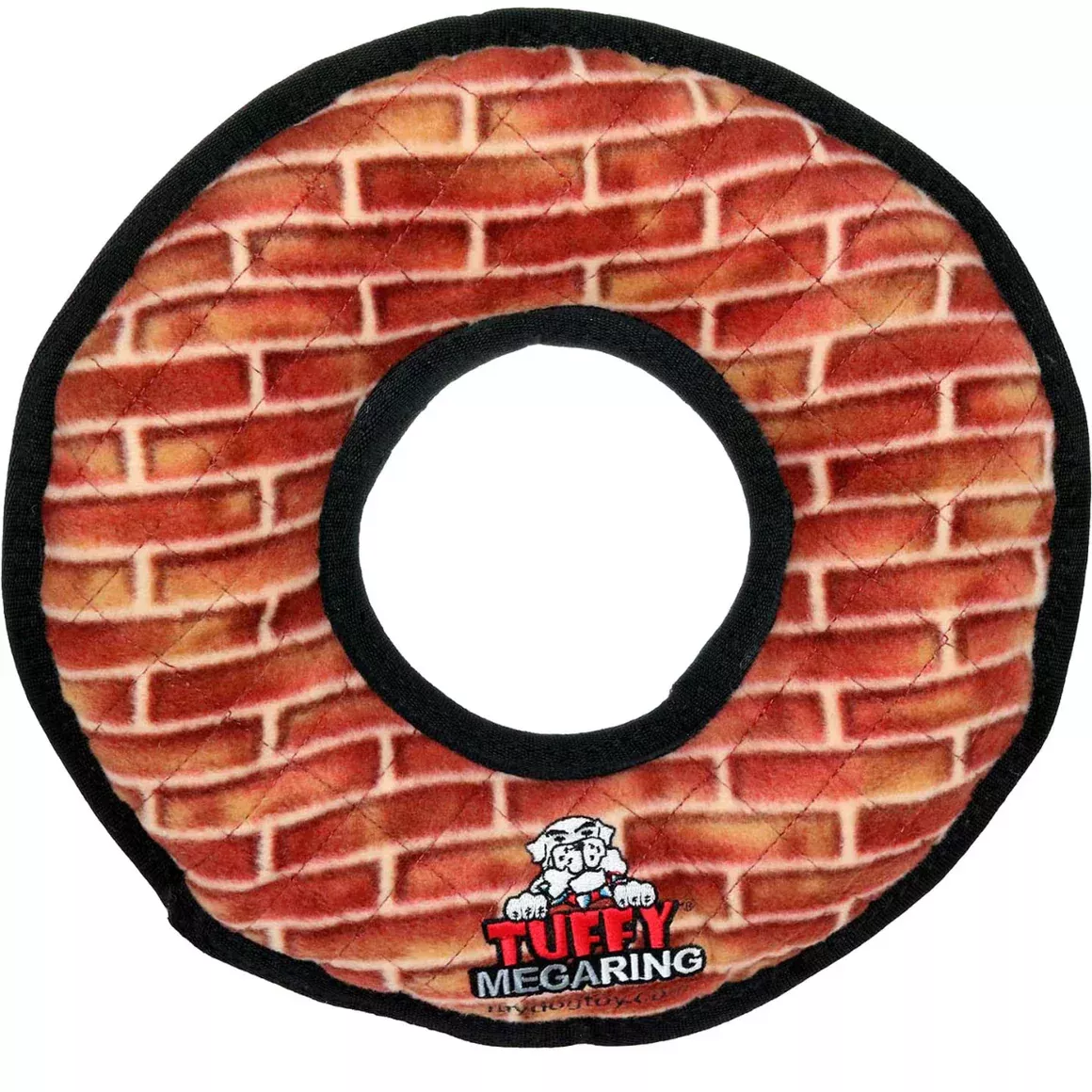 Tuffy’s Mega Ring Dog Toy – Brick Pattern