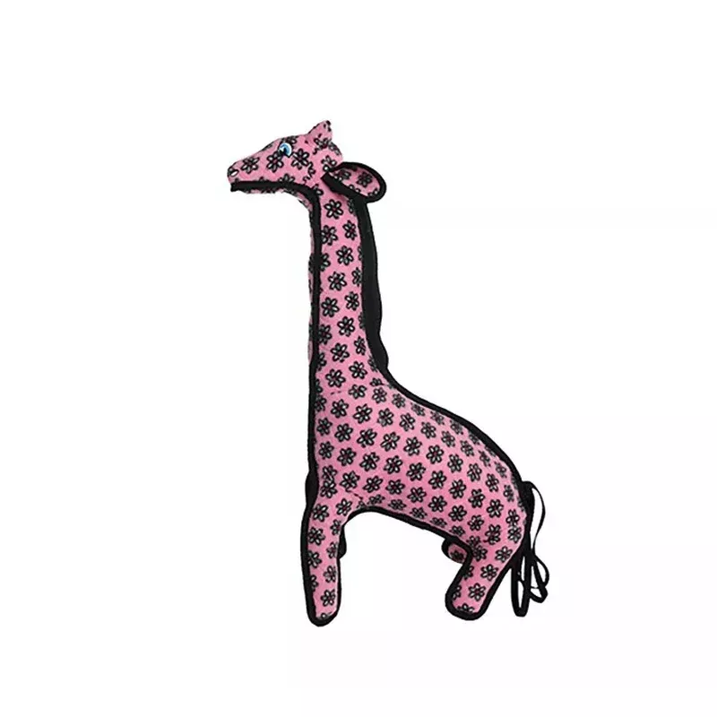 Tuffy’s Zoo Series Dog Toy – Pink Giraffe Geraldine