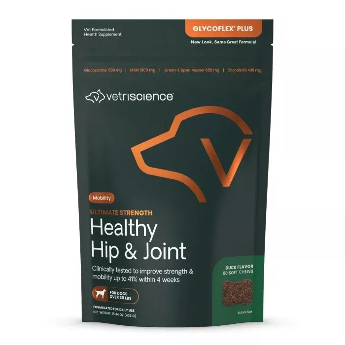 Vertiscience Ultimate Strength Healthy Hip & Joint Supplement For Dogs – Chews – 45 Count