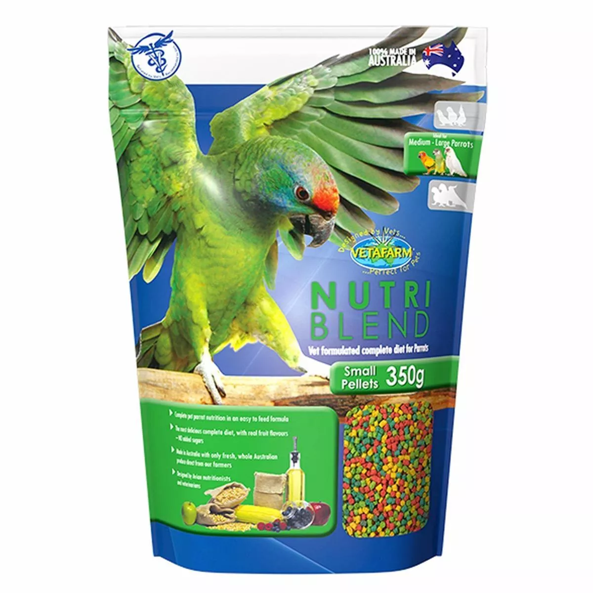 VETAFARM NUTRIBLEND PELLETS SMALL 350G