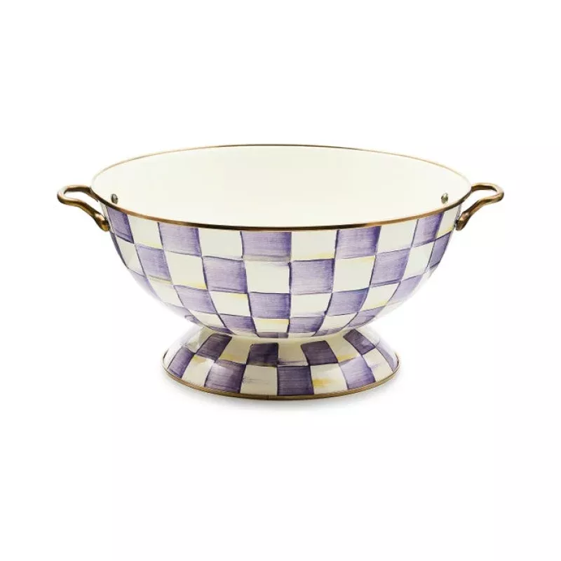 Violet Check Everything Bowl