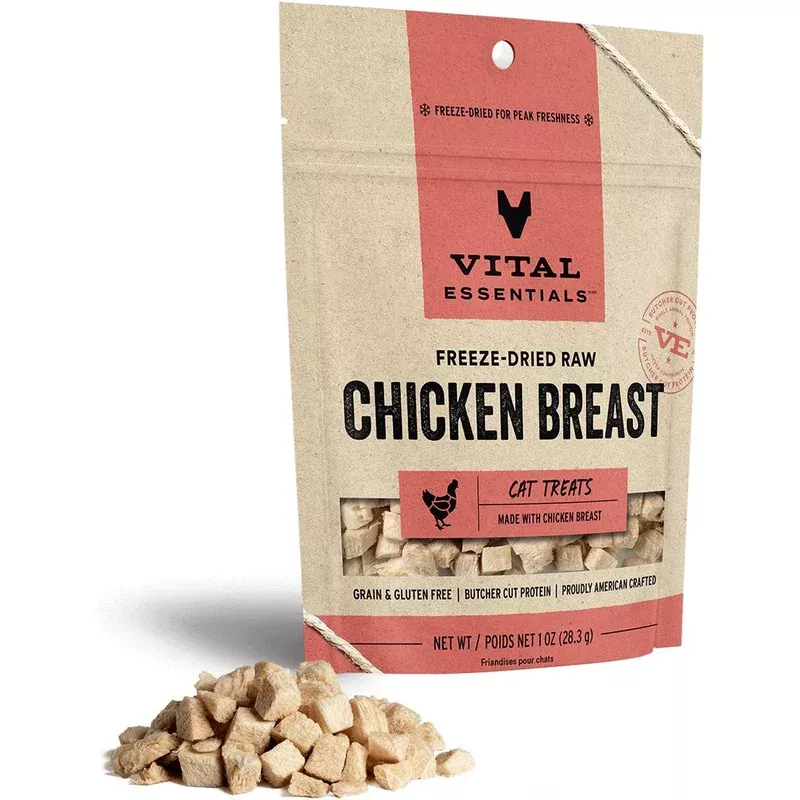 Vital Essentials Cat Freeze Dried Chicken Breast 1 oz.