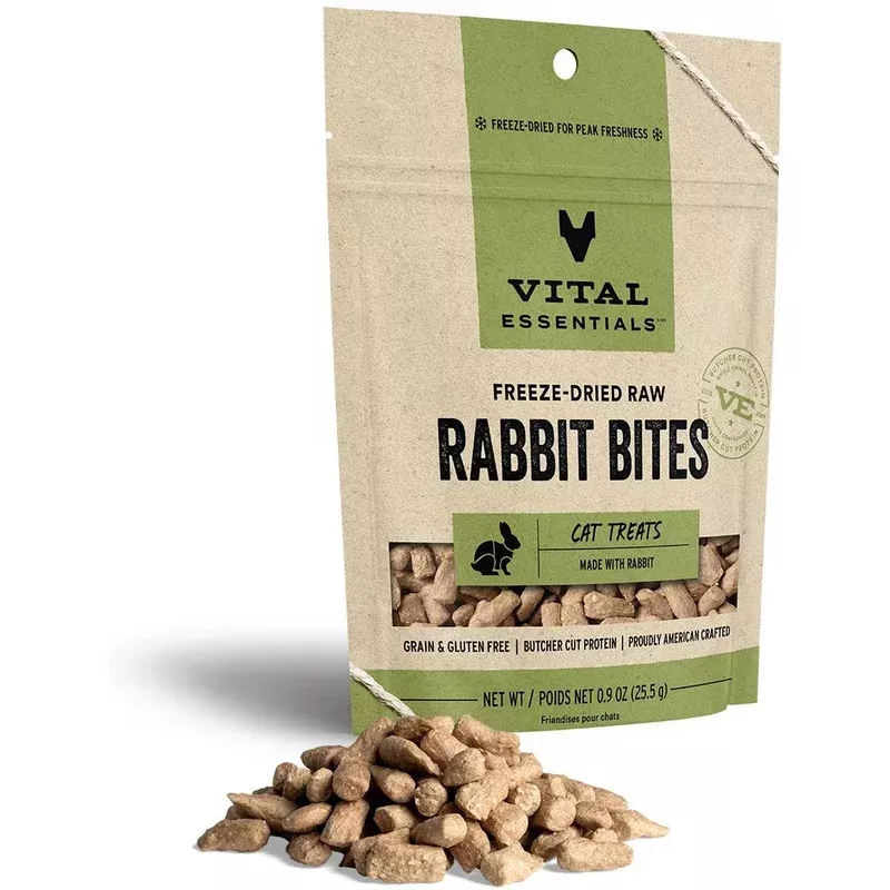 Vital Essentials Cat Freeze Dried Rabbit .9 oz.