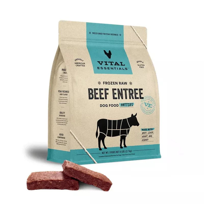 Vital Essentials Raw Beef Patties 4.7 Lb.