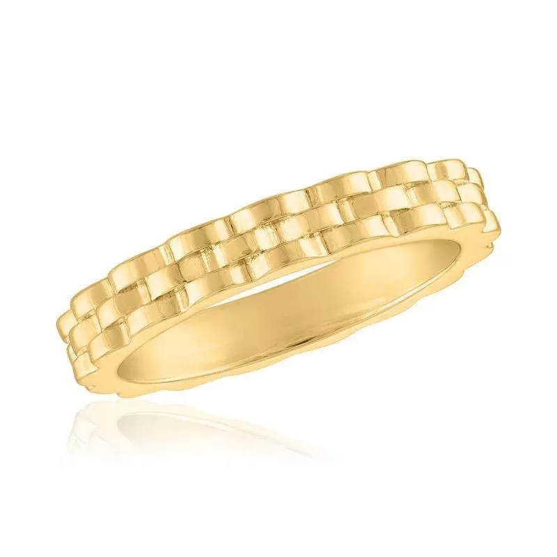 Watch Band Gold Layers Ring|6&7&8&9