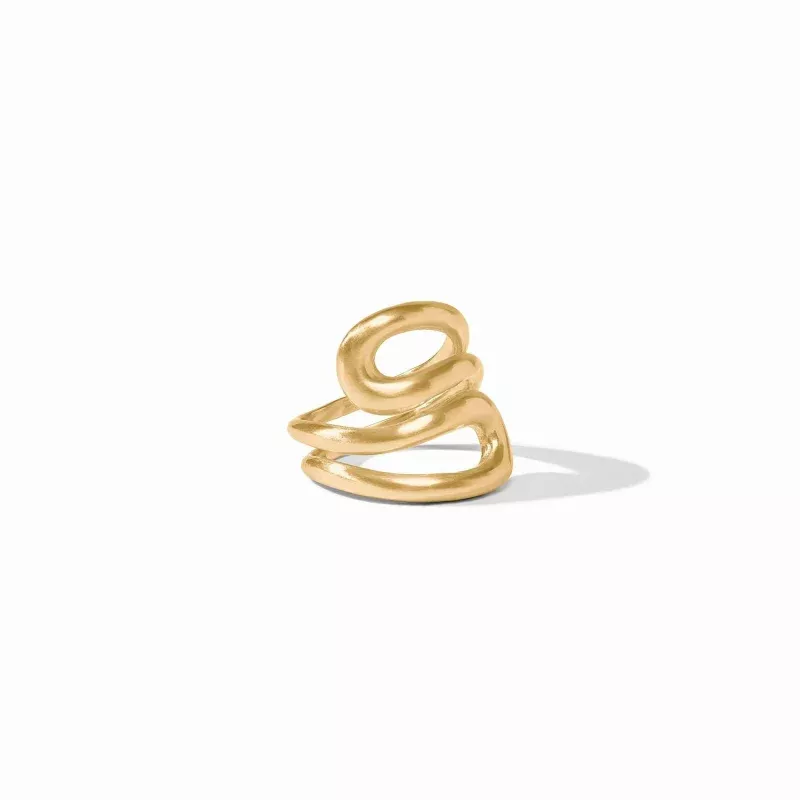 Wave Wrap Ring Gold
