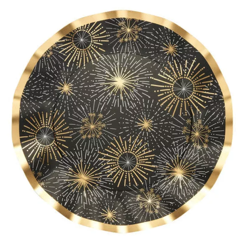 Wavy Celebrate Good Times Dinner Plate