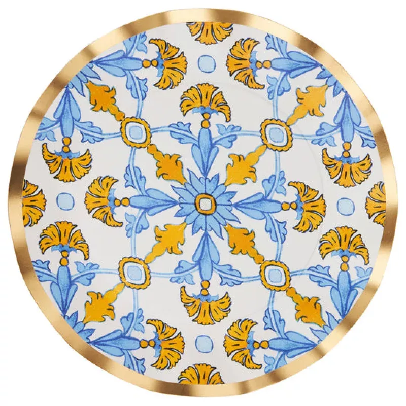 Wavy Dinner Plate Moroccan Tile